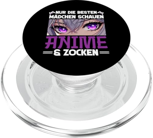 Nur Die Besten Mädchen Schauen Anime & Zocken Gamer PopSockets PopGrip für MagSafe von Japanische Kultur Anime Gamer Kawaii Gaming