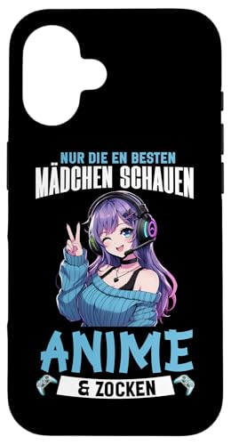 Nur Die Besten Mädchen Schauen Anime & Zocken Manga Otaku Hülle für iPhone 16 Nur Die Besten Mädchen Schauen Anime & Zocken Manga Otaku Hülle für iPhone 16 von Japanische Kultur Anime Gamer Kawaii Gaming