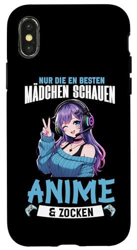 Nur Die Besten Mädchen Schauen Anime & Zocken Manga Otaku Hülle für iPhone X/XS Nur Die Besten Mädchen Schauen Anime & Zocken Manga Otaku Hülle für iPhone X/XS von Japanische Kultur Anime Gamer Kawaii Gaming