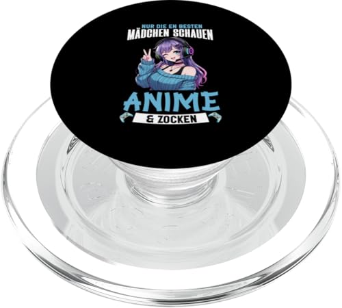 Nur Die Besten Mädchen Schauen Anime & Zocken Manga Otaku PopSockets PopGrip für MagSafe Nur Die Besten Mädchen Schauen Anime & Zocken Manga Otaku PopSockets PopGrip für MagSafe von Japanische Kultur Anime Gamer Kawaii Gaming