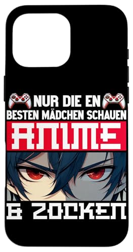 Nur Die Besten Mädchen Schauen Anime & Zocken Otaku Manga Hülle für iPhone 16 Pro Max Nur Die Besten Mädchen Schauen Anime & Zocken Otaku Manga Hülle für iPhone 16 Pro Max von Japanische Kultur Anime Gamer Kawaii Gaming