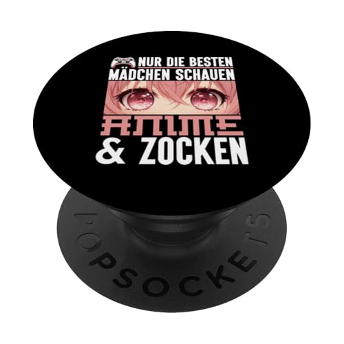 Nur Die Besten Mädchen Schauen Anime & Zocken Otaku Manga PopSockets Klebender PopGrip Nur Die Besten Mädchen Schauen Anime & Zocken Otaku Manga PopSockets Klebender PopGrip von Japanische Kultur Anime Gamer Kawaii Gaming