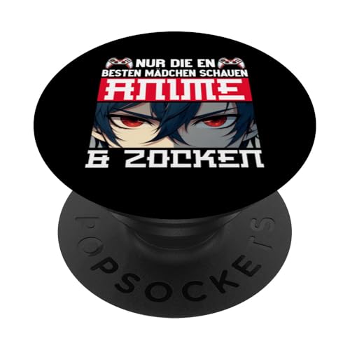 Nur Die Besten Mädchen Schauen Anime & Zocken Otaku Manga PopSockets Klebender PopGrip Nur Die Besten Mädchen Schauen Anime & Zocken Otaku Manga PopSockets Klebender PopGrip von Japanische Kultur Anime Gamer Kawaii Gaming