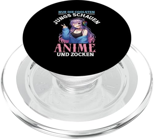 Nur Die Coolste Jungs Schauen Anime Und Zocken Gaming PopSockets PopGrip für MagSafe Nur Die Coolste Jungs Schauen Anime Und Zocken Gaming PopSockets PopGrip für MagSafe von Japanische Kultur Anime Gamer Kawaii Gaming