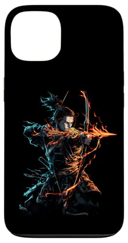 Samurai-Bogenschütze Bogenjäger Ukiyo-e-Krieger Kyudo Hülle für iPhone 13 von Japanischer Samurai Bogenschütze Bogenschießen