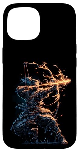 Samurai-Bogenschütze Bogenjäger Ukiyo-e-Krieger Kyudo Hülle für iPhone 15 Samurai-Bogenschütze Bogenjäger Ukiyo-e-Krieger Kyudo Hülle für iPhone 15 von Japanischer Samurai Bogenschütze Bogenschießen