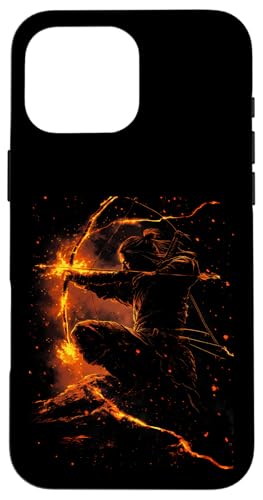 Samurai-Bogenschütze Bogenjäger Ukiyo-e-Krieger Kyudo Hülle für iPhone 16 Pro Max Samurai-Bogenschütze Bogenjäger Ukiyo-e-Krieger Kyudo Hülle für iPhone 16 Pro Max von Japanischer Samurai Bogenschütze Bogenschießen