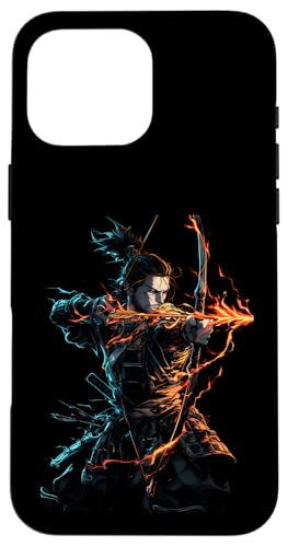 Samurai-Bogenschütze Bogenjäger Ukiyo-e-Krieger Kyudo Hülle für iPhone 16 Pro Max Samurai-Bogenschütze Bogenjäger Ukiyo-e-Krieger Kyudo Hülle für iPhone 16 Pro Max von Japanischer Samurai Bogenschütze Bogenschießen