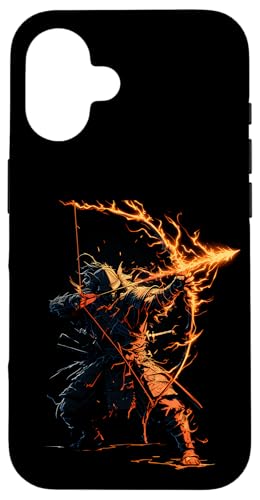 Samurai-Bogenschütze Bogenjäger Ukiyo-e-Krieger Kyudo Hülle für iPhone 16 Samurai-Bogenschütze Bogenjäger Ukiyo-e-Krieger Kyudo Hülle für iPhone 16 von Japanischer Samurai Bogenschütze Bogenschießen