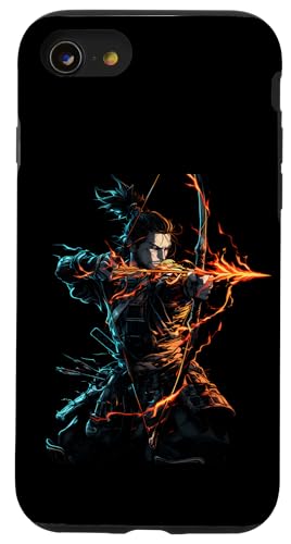 Samurai-Bogenschütze Bogenjäger Ukiyo-e-Krieger Kyudo Hülle für iPhone SE (2020) / 7 / 8 von Japanischer Samurai Bogenschütze Bogenschießen
