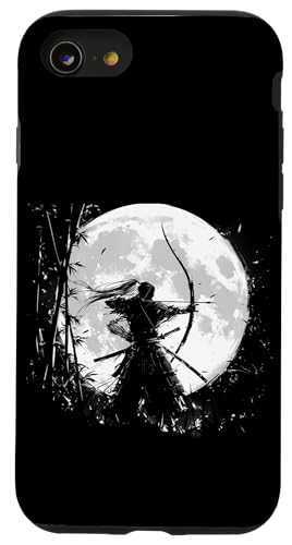 Samurai-Bogenschütze Bogenjäger Ukiyo-e-Krieger Kyudo Hülle für iPhone SE (2020) / 7 / 8 von Japanischer Samurai Bogenschütze Bogenschießen