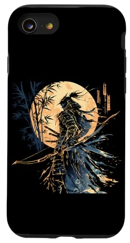 Samurai-Bogenschütze Bogenjäger Ukiyo-e-Krieger Kyudo Hülle für iPhone SE (2020) / 7 / 8 von Japanischer Samurai Bogenschütze Bogenschießen