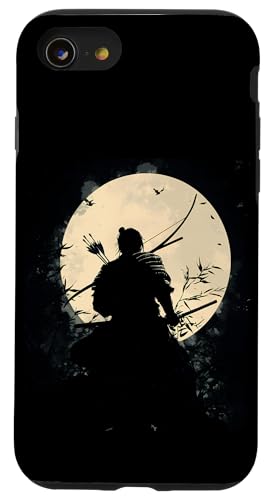 Samurai-Bogenschütze Bogenjäger Ukiyo-e-Krieger Kyudo Hülle für iPhone SE (2020) / 7 / 8 von Japanischer Samurai Bogenschütze Bogenschießen