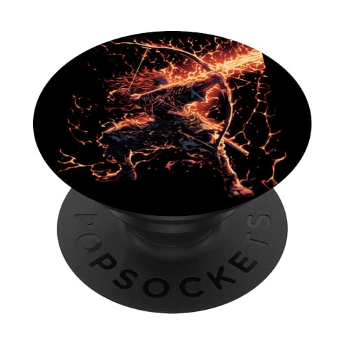Samurai-Bogenschütze Bogenjäger Ukiyo-e-Krieger Kyudo PopSockets Klebender PopGrip Samurai-Bogenschütze Bogenjäger Ukiyo-e-Krieger Kyudo PopSockets Klebender PopGrip von Japanischer Samurai Bogenschütze Bogenschießen