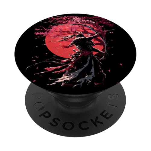 Samurai-Bogenschütze Bogenjäger Ukiyo-e-Krieger Kyudo PopSockets Klebender PopGrip von Japanischer Samurai Bogenschütze Bogenschießen