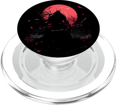 Samurai-Bogenschütze Bogenjäger Ukiyo-e-Krieger Kyudo PopSockets PopGrip für MagSafe von Japanischer Samurai Bogenschütze Bogenschießen