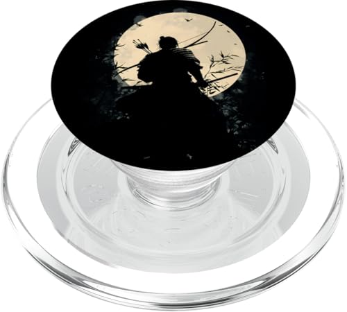 Samurai-Bogenschütze Bogenjäger Ukiyo-e-Krieger Kyudo PopSockets PopGrip für MagSafe von Japanischer Samurai Bogenschütze Bogenschießen