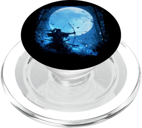 Samurai-Bogenschütze Bogenjäger Ukiyo-e-Krieger Kyudo PopSockets PopGrip für MagSafe von Japanischer Samurai Bogenschütze Bogenschießen