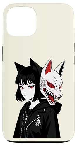 Anime Girl Japanische Kitsune Maske Japan Kanji Otaku Jungen Mädchen Hülle für iPhone 13 Anime Girl Japanische Kitsune Maske Japan Kanji Otaku Jungen Mädchen Hülle für iPhone 13 von JapansCollective