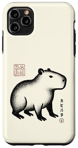 Capybara Japan Tierliebhaber Zoo Japanischer Kanji Jungen Mädchen Hülle für iPhone 11 Pro Max Capybara Japan Tierliebhaber Zoo Japanischer Kanji Jungen Mädchen Hülle für iPhone 11 Pro Max von JapansCollective