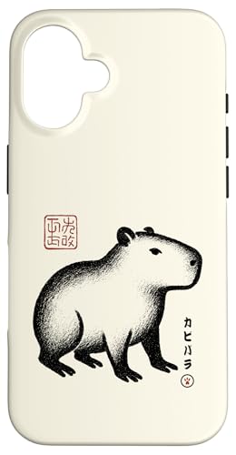 Capybara Japan Tierliebhaber Zoo Japanischer Kanji Jungen Mädchen Hülle für iPhone 16 Capybara Japan Tierliebhaber Zoo Japanischer Kanji Jungen Mädchen Hülle für iPhone 16 von JapansCollective