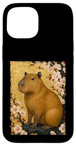 Capybara Japanische Kirschblüte Japan Zoo Jungen Mädchen Kinder Hülle für iPhone 15 von JapansCollective
