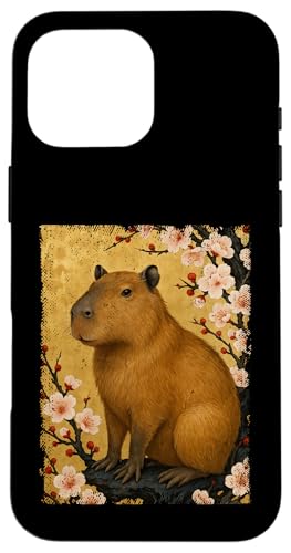 Capybara Japanische Kirschblüte Japan Zoo Jungen Mädchen Kinder Hülle für iPhone 16 Pro Max Capybara Japanische Kirschblüte Japan Zoo Jungen Mädchen Kinder Hülle für iPhone 16 Pro Max von JapansCollective