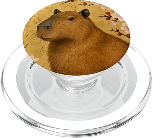Capybara Japanische Kirschblüte Japan Zoo Jungen Mädchen Kinder PopSockets PopGrip für MagSafe Capybara Japanische Kirschblüte Japan Zoo Jungen Mädchen Kinder PopSockets PopGrip für MagSafe von JapansCollective