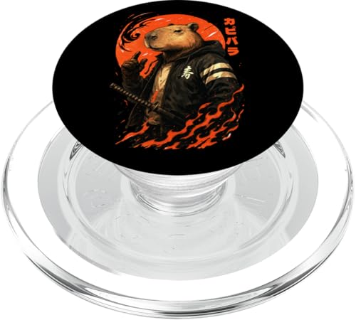 Capybara Japanischer Anime Samurai Ninja Japan Jungen Mädchen Kinder PopSockets PopGrip für MagSafe Capybara Japanischer Anime Samurai Ninja Japan Jungen Mädchen Kinder PopSockets PopGrip für MagSafe von JapansCollective