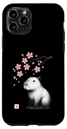 Capybara Kirschblüte, japanisch, niedlich, Japan, Jungen, Mädchen, Kinder Hülle für iPhone 11 Pro von JapansCollective