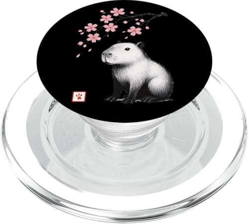 Capybara Kirschblüte, japanisch, niedlich, Japan, Jungen, Mädchen, Kinder PopSockets PopGrip für MagSafe Capybara Kirschblüte, japanisch, niedlich, Japan, Jungen, Mädchen, Kinder PopSockets PopGrip für MagSafe von JapansCollective