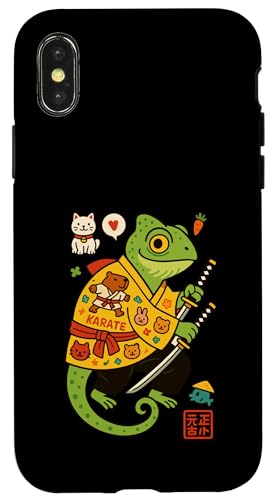 Chamäleon Japanischer Samurai Ninja Japan Jungen Mädchen Kinder Hülle für iPhone X/XS Chamäleon Japanischer Samurai Ninja Japan Jungen Mädchen Kinder Hülle für iPhone X/XS von JapansCollective