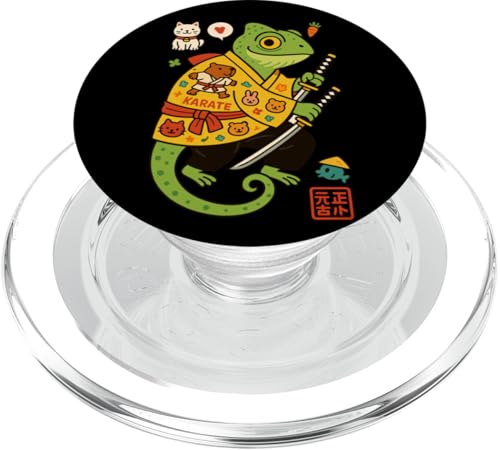 Chamäleon Japanischer Samurai Ninja Japan Jungen Mädchen Kinder PopSockets PopGrip für MagSafe Chamäleon Japanischer Samurai Ninja Japan Jungen Mädchen Kinder PopSockets PopGrip für MagSafe von JapansCollective