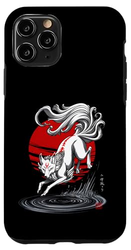 Fox Japanese Kitsune Sunset Japan für Jungen, Mädchen, Kinder Hülle für iPhone 11 Pro von JapansCollective