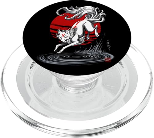 Fox Japanese Kitsune Sunset Japan für Jungen, Mädchen, Kinder PopSockets PopGrip für MagSafe Fox Japanese Kitsune Sunset Japan für Jungen, Mädchen, Kinder PopSockets PopGrip für MagSafe von JapansCollective