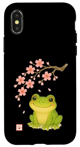 Frosch Japanische Kirschblüte Süß Japan Jungen Mädchen Kinder Hülle für iPhone X/XS Frosch Japanische Kirschblüte Süß Japan Jungen Mädchen Kinder Hülle für iPhone X/XS von JapansCollective