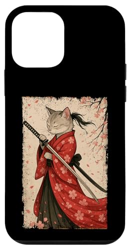 Graue Katze, japanische Samurai-Kirschblüte, Japanisch, Mutter, Vater, Kinder Hülle für iPhone 12 mini Graue Katze, japanische Samurai-Kirschblüte, Japanisch, Mutter, Vater, Kinder Hülle für iPhone 12 mini von JapansCollective