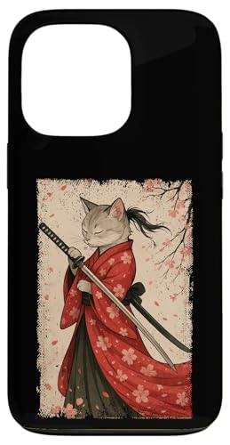 Graue Katze, japanische Samurai-Kirschblüte, Japanisch, Mutter, Vater, Kinder Hülle für iPhone 13 Pro Graue Katze, japanische Samurai-Kirschblüte, Japanisch, Mutter, Vater, Kinder Hülle für iPhone 13 Pro von JapansCollective