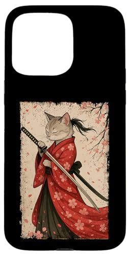 Graue Katze, japanische Samurai-Kirschblüte, Japanisch, Mutter, Vater, Kinder Hülle für iPhone 15 Pro Max Graue Katze, japanische Samurai-Kirschblüte, Japanisch, Mutter, Vater, Kinder Hülle für iPhone 15 Pro Max von JapansCollective