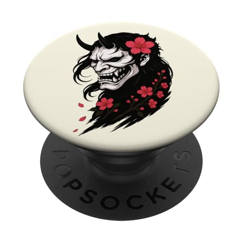 Japanische Oni-Maske Japan Dämon Anime Blumen Männer Frauen PopSockets Klebender PopGrip Japanische Oni-Maske Japan Dämon Anime Blumen Männer Frauen PopSockets Klebender PopGrip von JapansCollective