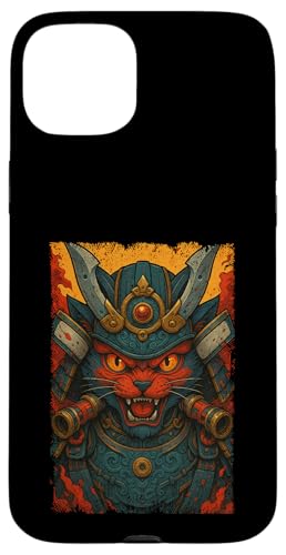 Katze Japanischer Krieger Samurai Rüstung Japan Mama Papa Kinder Hülle für iPhone 15 Plus Katze Japanischer Krieger Samurai Rüstung Japan Mama Papa Kinder Hülle für iPhone 15 Plus von JapansCollective