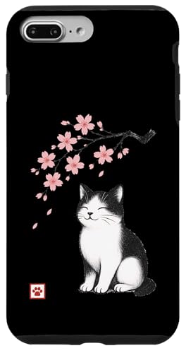 Katze Kirschblüte Japanisch Niedlich Japan Jungen Mädchen Kinder Hülle für iPhone 7 Plus/8 Plus von JapansCollective