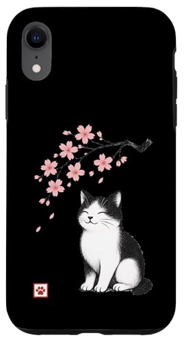 Katze Kirschblüte Japanisch Niedlich Japan Jungen Mädchen Kinder Hülle für iPhone XR von JapansCollective