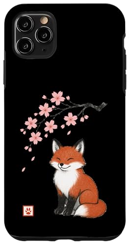 Orange Fox Kirschblüte Japanisch Niedlich Japan Jungen Mädchen Kind Hülle für iPhone 11 Pro Max von JapansCollective