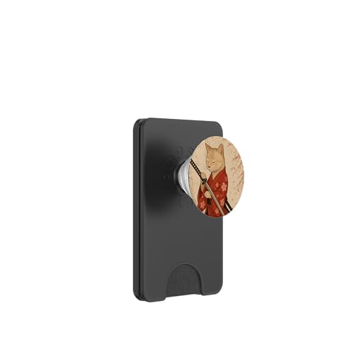 Orange Katze, japanischer Samurai, Kirschblüte, Japan, Mama, Papa, Kind PopSockets PopWallet für MagSafe Orange Katze, japanischer Samurai, Kirschblüte, Japan, Mama, Papa, Kind PopSockets PopWallet für MagSafe von JapansCollective