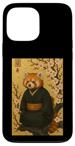 Red Panda Japanische Kirschblüte Japan Kimono Zoo Jungen Mädchen Hülle für iPhone 13 Pro Max von JapansCollective