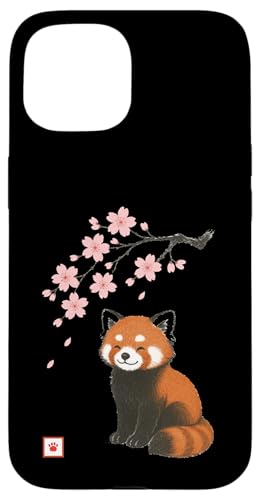 Roter Panda, Kirschblüte, japanisch, niedlich, japanisch, Jungen, Mädchen, Kinder Hülle für iPhone 15 von JapansCollective