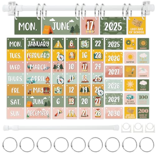 JarThenaAMCS Camping Adventure Calendar Bulletin Board Set Camping Flip Calendar with 68 Cards & Adjustable Holder for Classroom Home Office DIY Decoration Supplies JarThenaAMCS Camping Adventure Calendar Bulletin Board Set Camping Flip Calendar with 68 Cards & Adjustable Holder for Classroom Home Office DIY Decoration Supplies von JarThenaAMCS