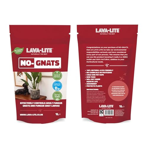 Jardinion Trauermücken bekämpfen, Lavagranulat, 100% natürlich 1 Liter Pflanzgranulat gegen kleine Fliegen in Blumenerde Jardinion Trauermücken bekämpfen, Lavagranulat, 100% natürlich 1 Liter Pflanzgranulat gegen kleine Fliegen in Blumenerde von Jardinion