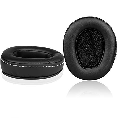 Jarmor AH-D600 Ersatz-Ohrpolster, Memory-Schaum und Protein-Leder, nur für Denon AH D600, AH-D600EM Over-Ear-Kopfhörer (schwarz) von Jarmor